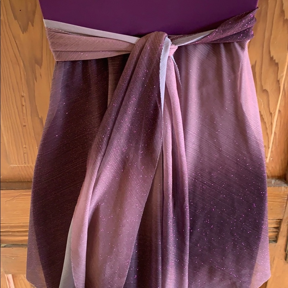 Sparkly Purple Dance Performance Dress - Picture 8 of 14